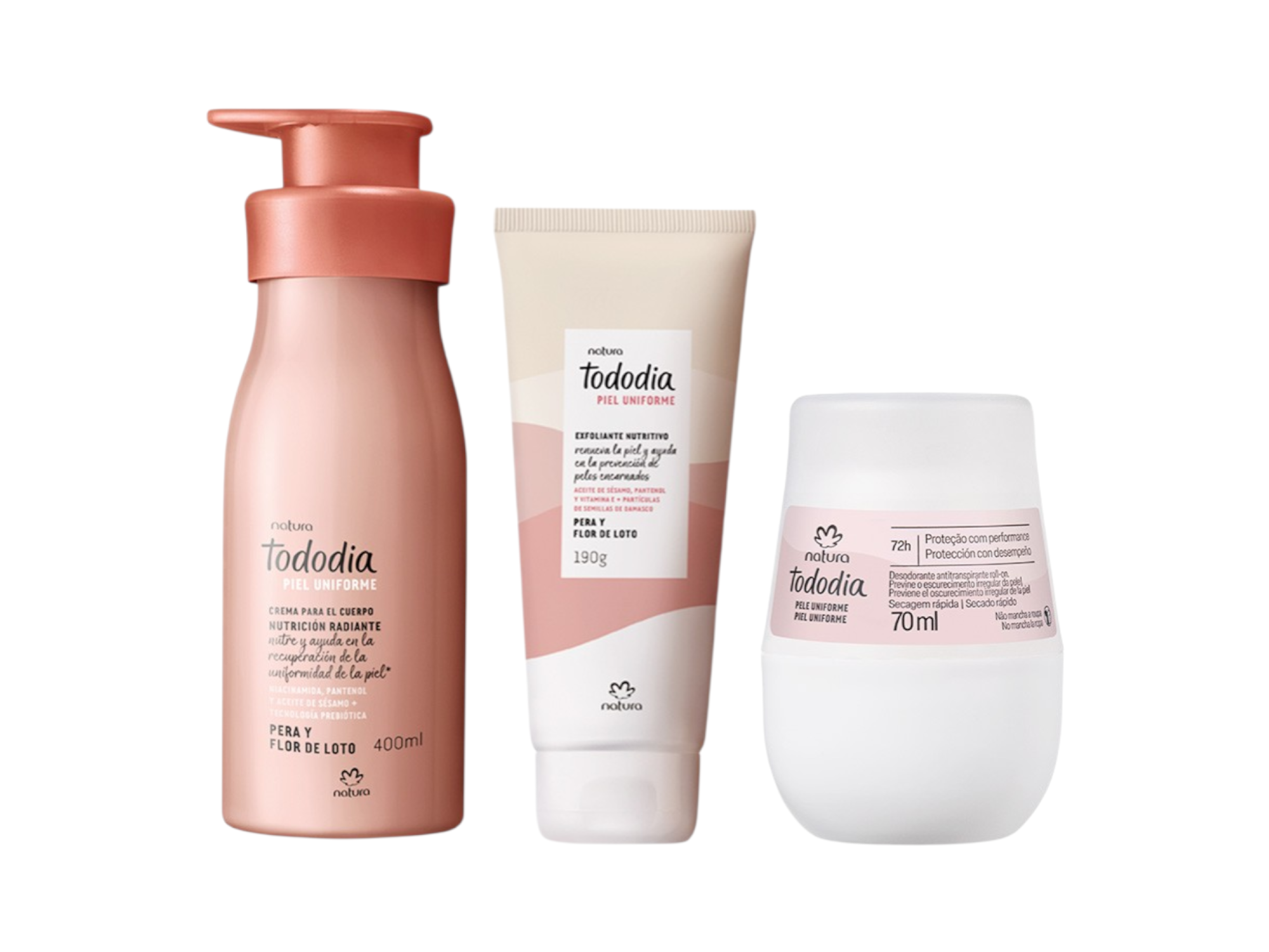 Piel Uniforme Flor de Loto / Combo X3