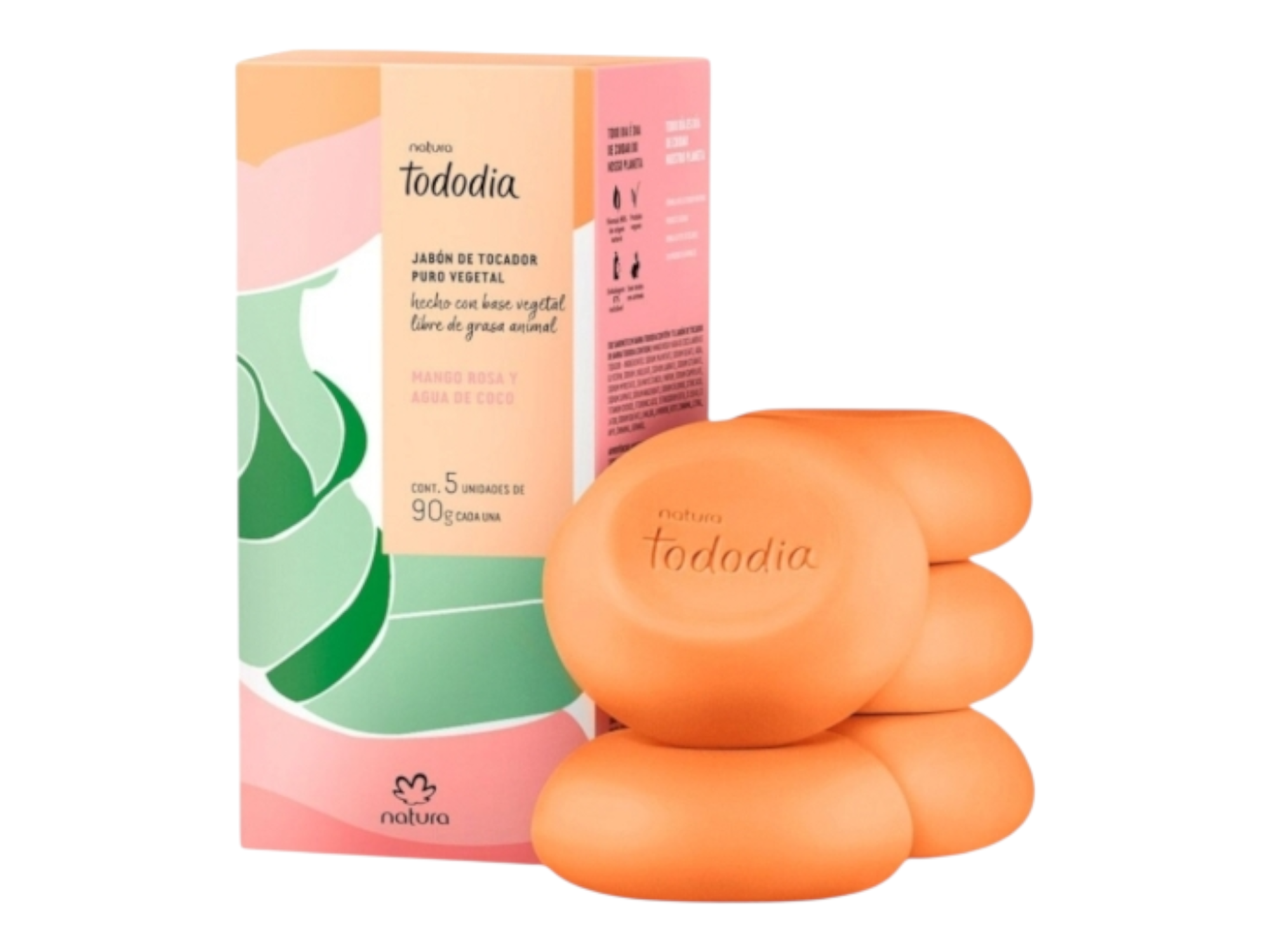 Mango Rosa y Agua de Coco / Jabones en Barra X5u