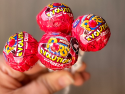 CHUPETIN CON CHICLE (Rojo) x4UNI