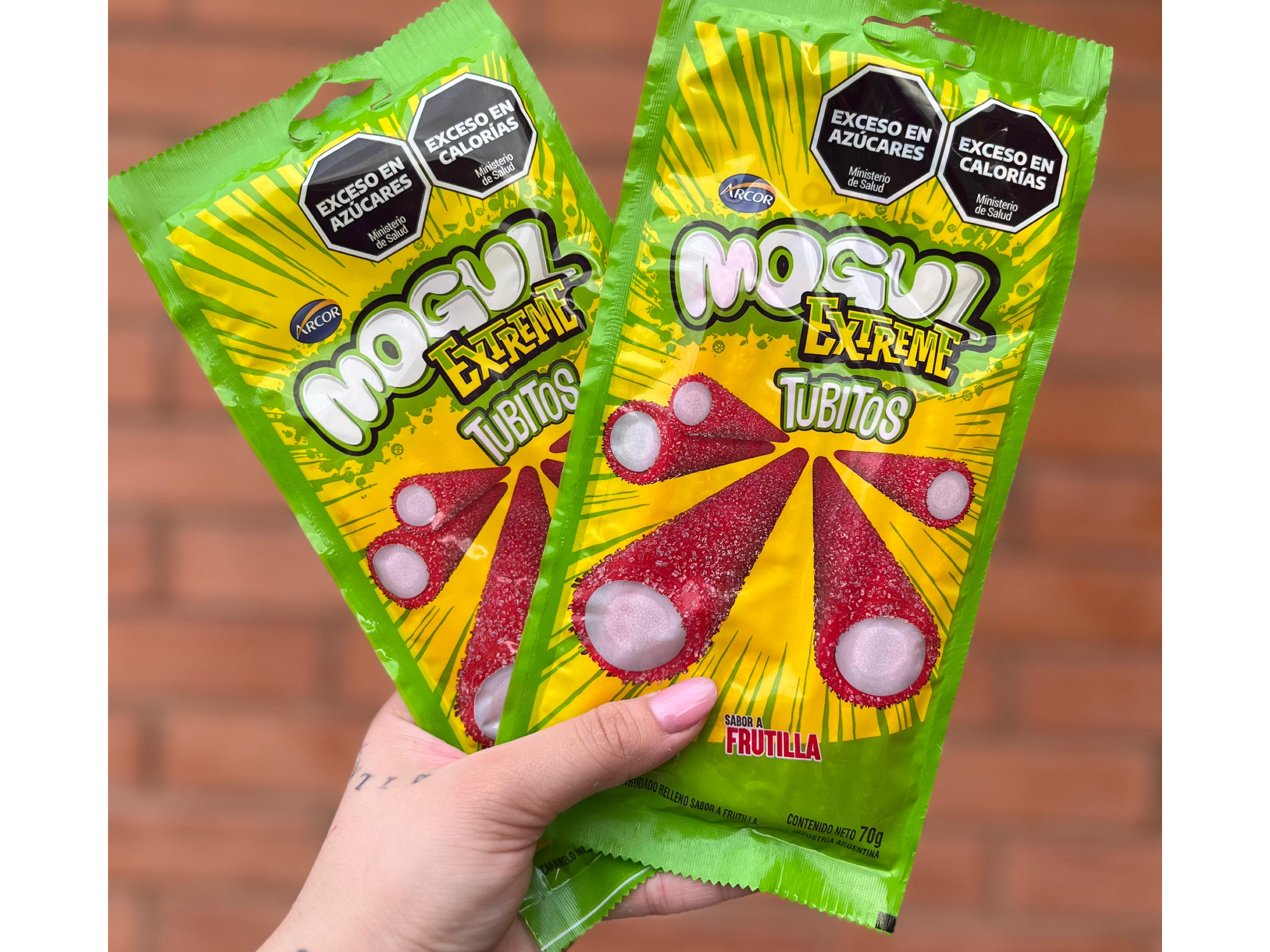 TUBITOS ÁCIDOS FRUTILLA