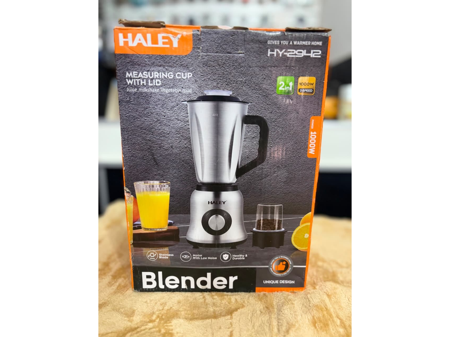 LICUADORA HALEY VASO DE ACERO 2 EN 1