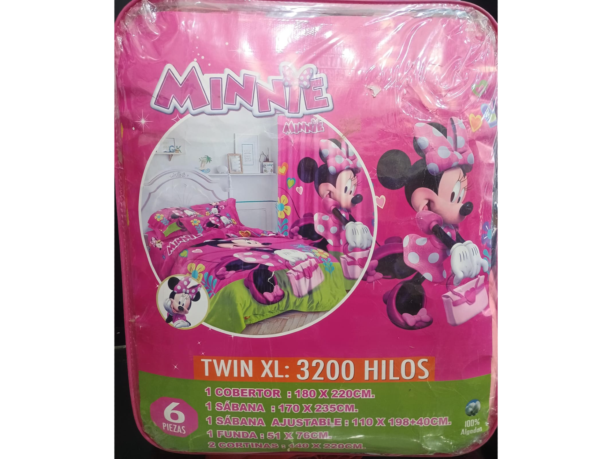 JUEGO DE CAMA MINNIE 6 Pcs