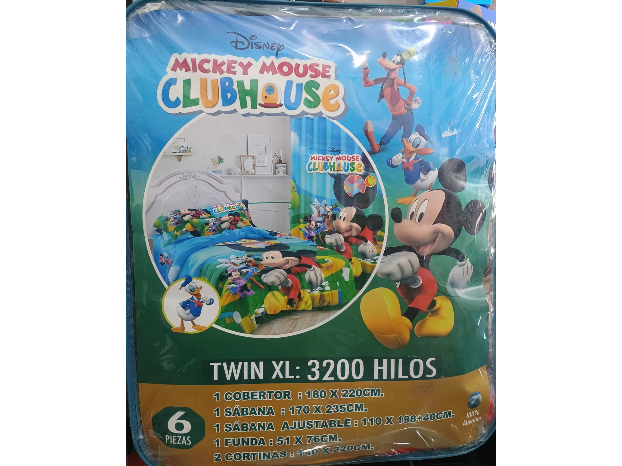 JUEGO DE CAMA MICKEY MOUSE 6 PCS