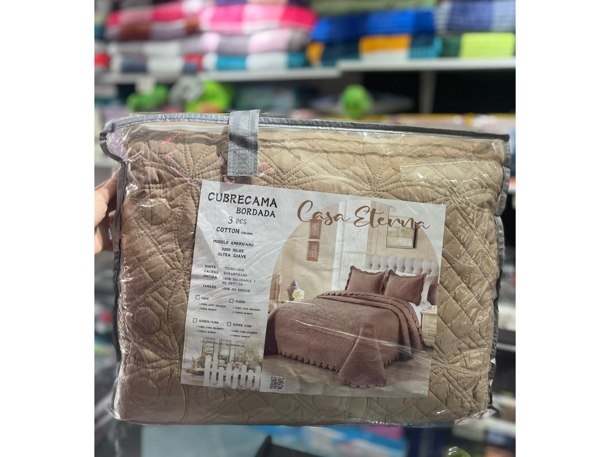 COBERTOR CASA ETERNA 3 Piezas