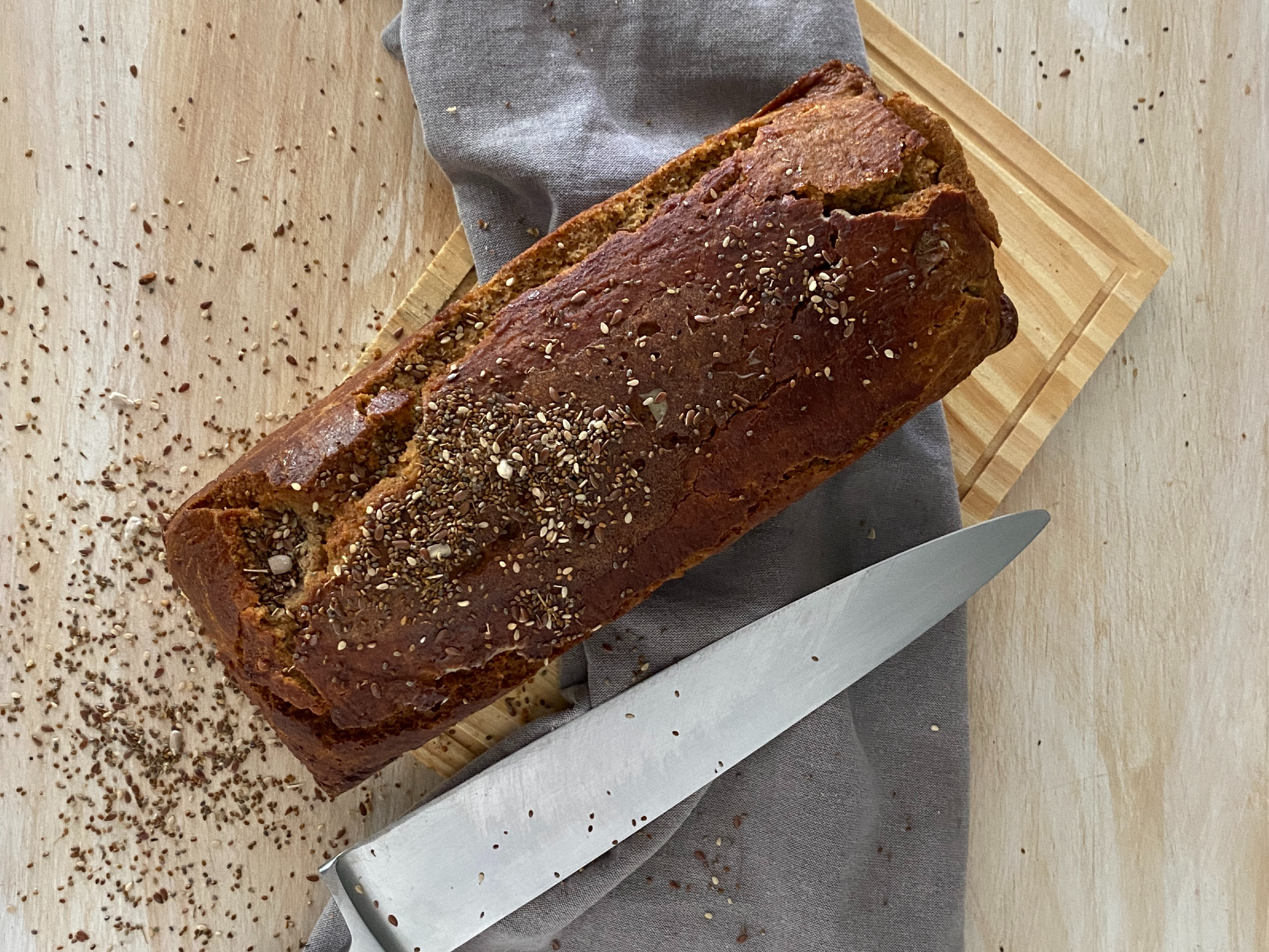 Pan de almendra y psyllium