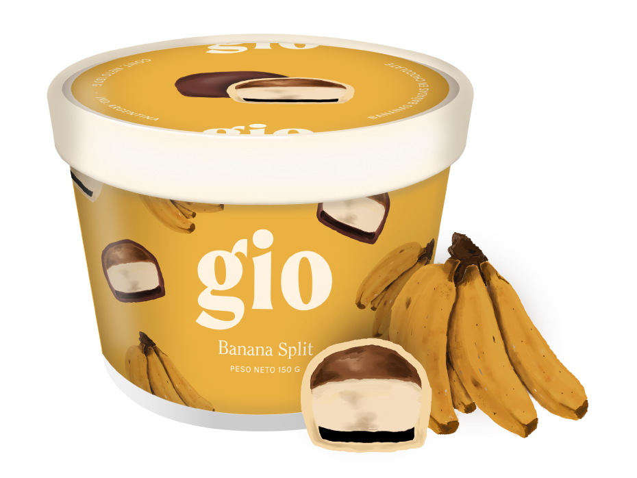 Bananas con dulce de leche