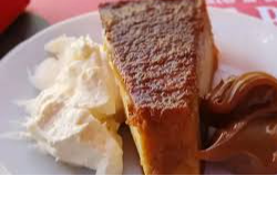Budin de pan con dulce de leche