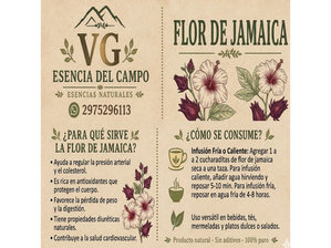 FLOR DE JAMAICA de VG Esencia del campo