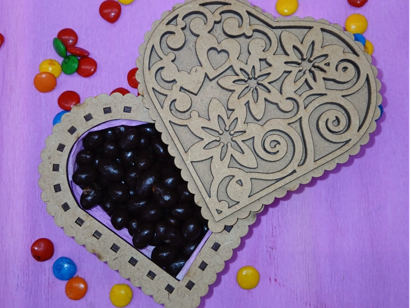 CORAZON DULCE MANI DE CHOCOLATE