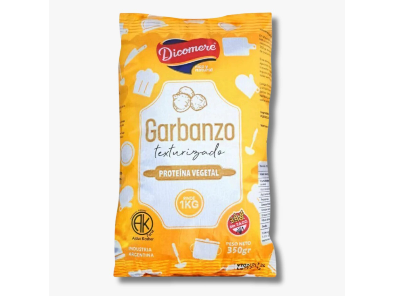 GARBANZO TEXTURIZADO SIN TACC x 350 gr