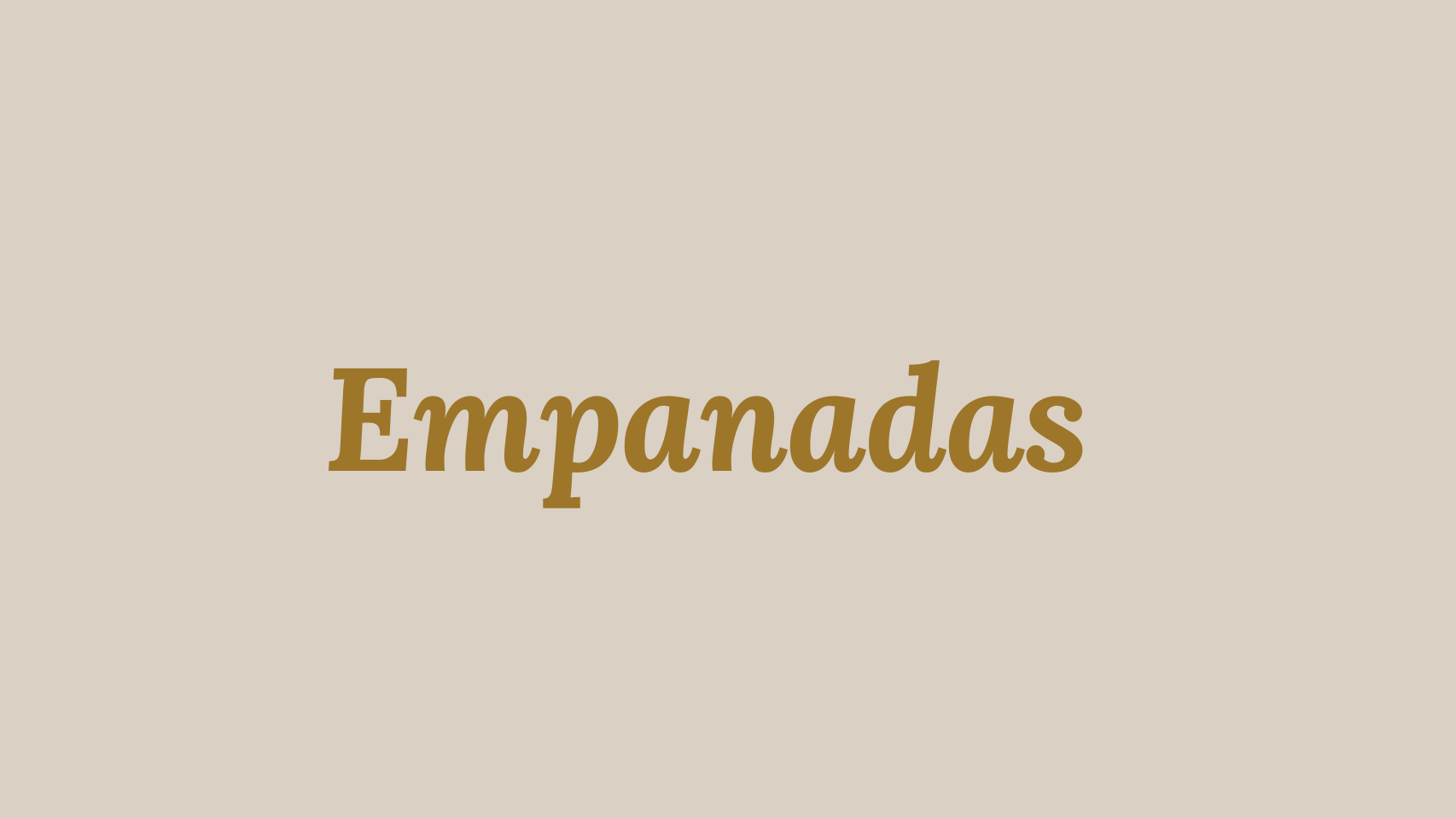 Empanadas