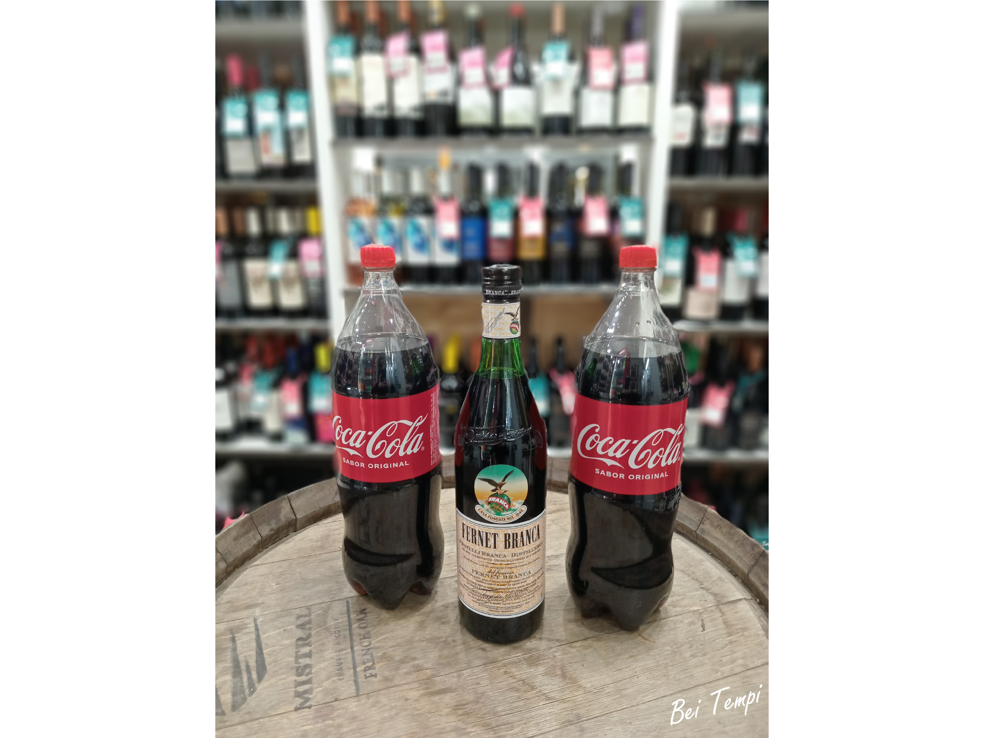 Fernet 750ml + 2 Coca Cola 1.5lts c/u