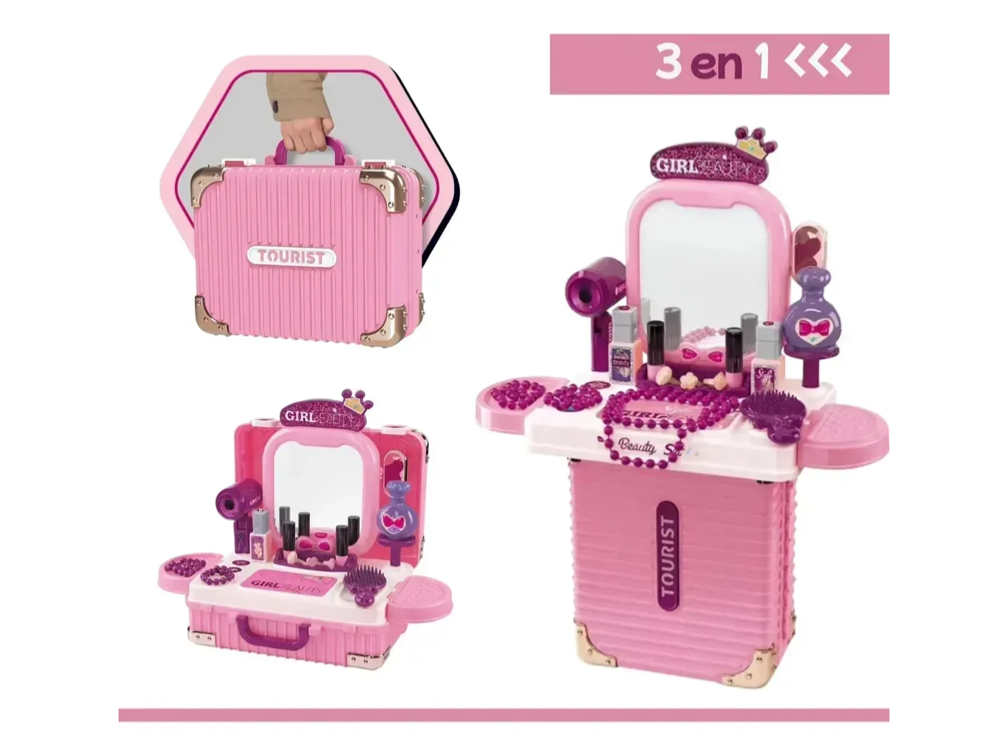 Set Tocador de Maquillaje Juguete