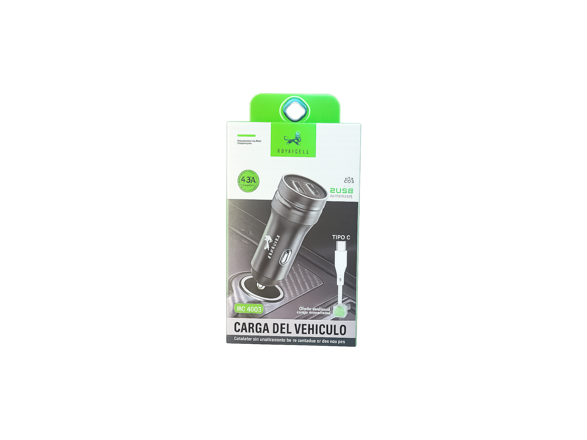 Cargador de Auto Legatus USB Tipo C 4803
