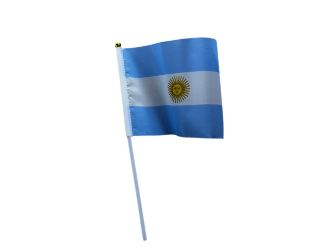 Banderita Argentina de Mano 14x21cm