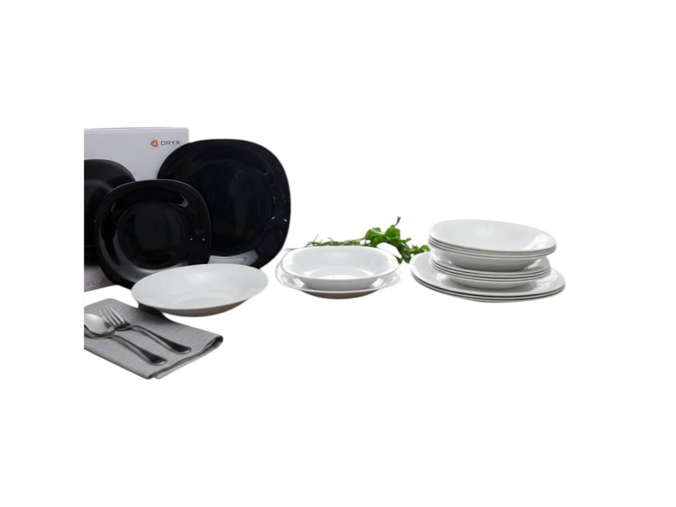 SET DE VAJILLA DE VIDRIO ORYX
