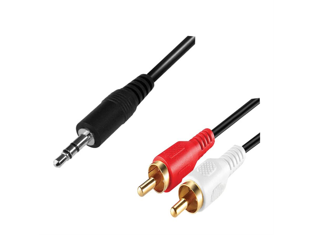 Cable Audio Mini Plug A Rca