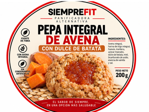 Pepas integrales con DULCE DE BATATA x kilo de Siemprefit