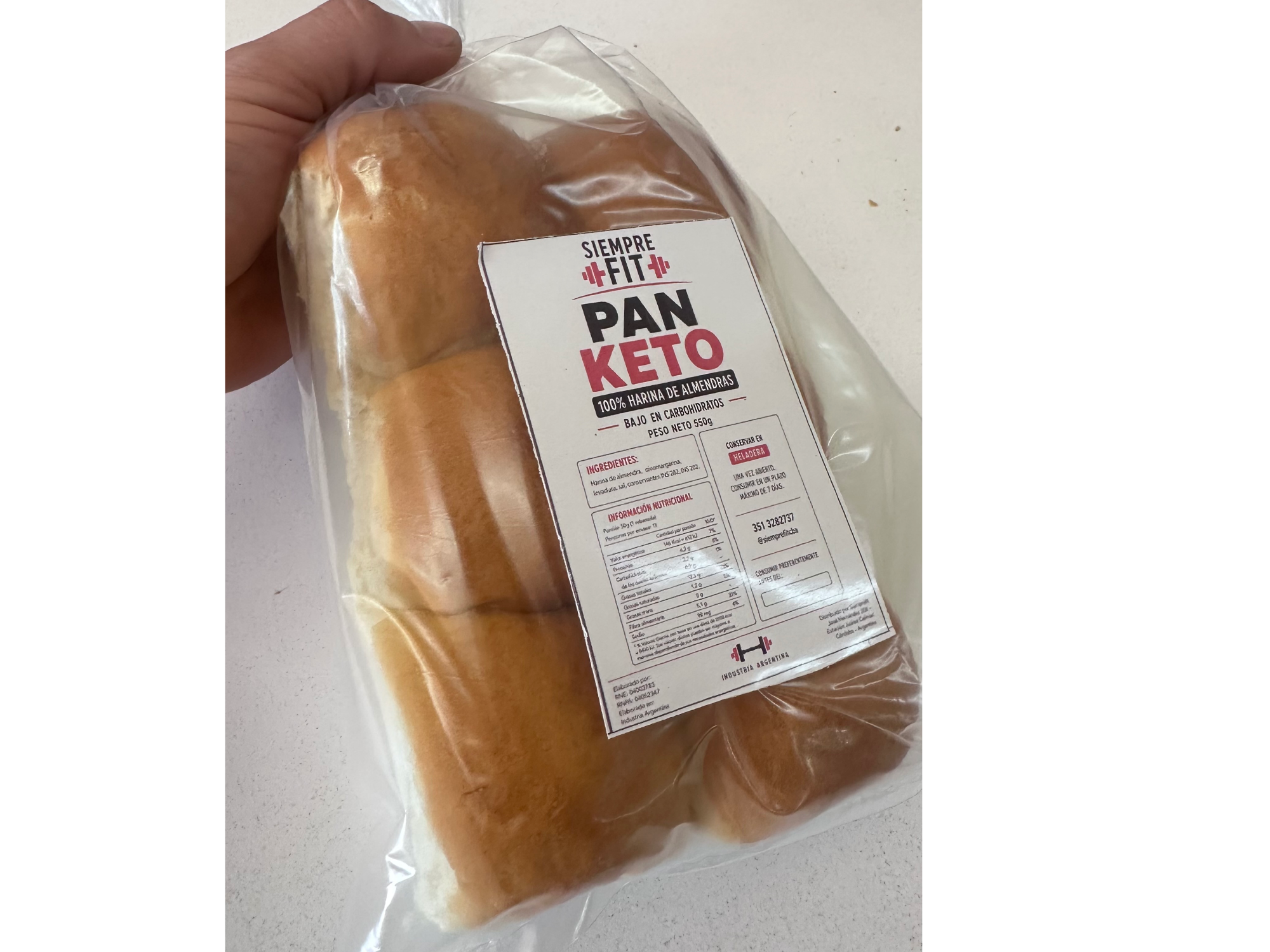 Pan KETO tipo CHIP x 6 unidades