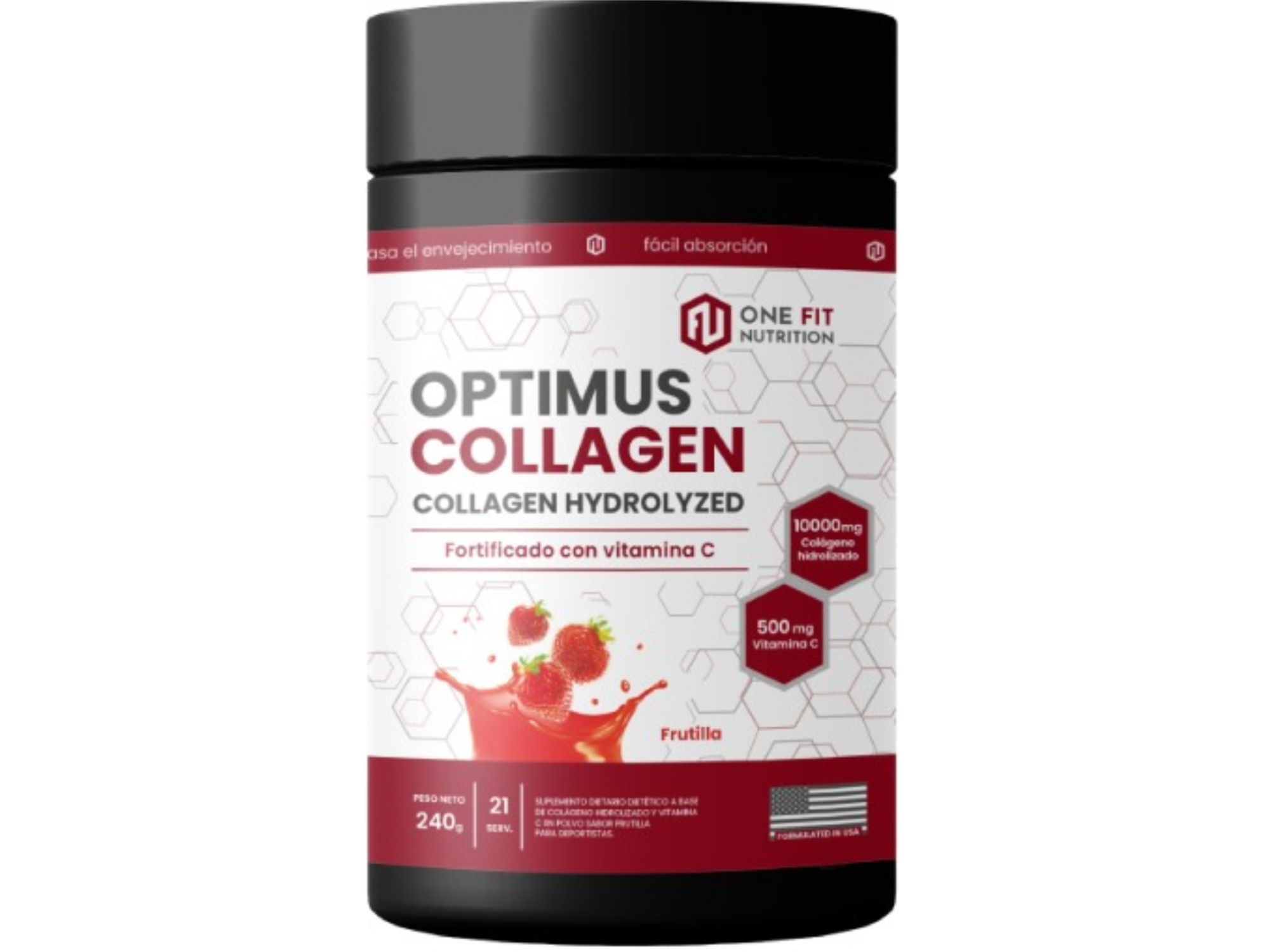 Suplemento Colageno OPTIMUS X 240 gs ONE FIT