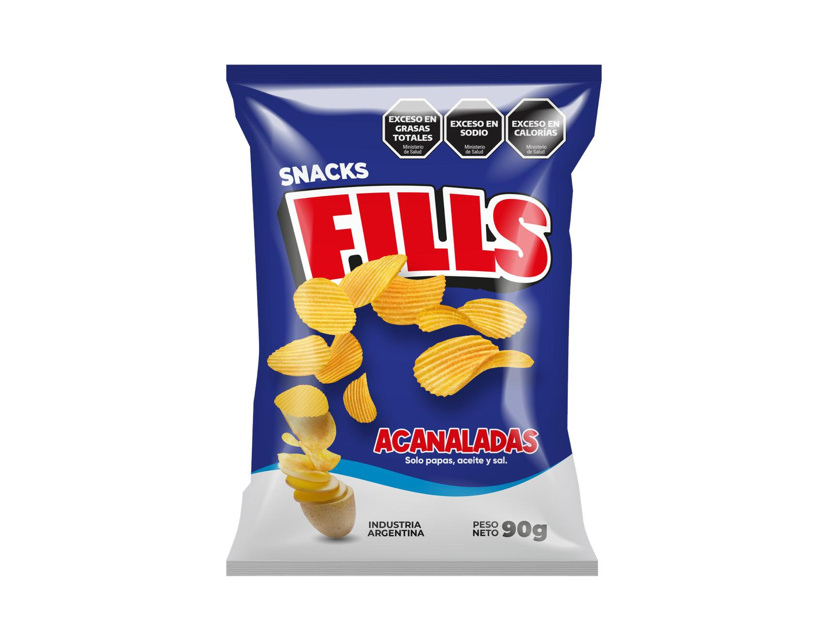 PAPAS FILLS ACANALADA 90 G