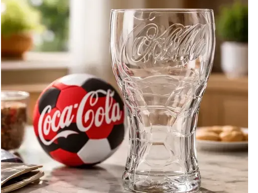 VASO CRISTAL MUNDIAL COCACOLA