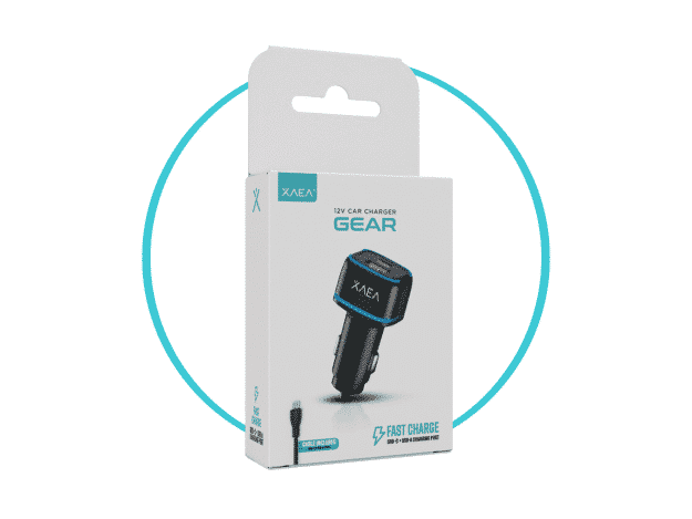 CARGADOR 12V CARGA RAPIDA USB/ TIPO C