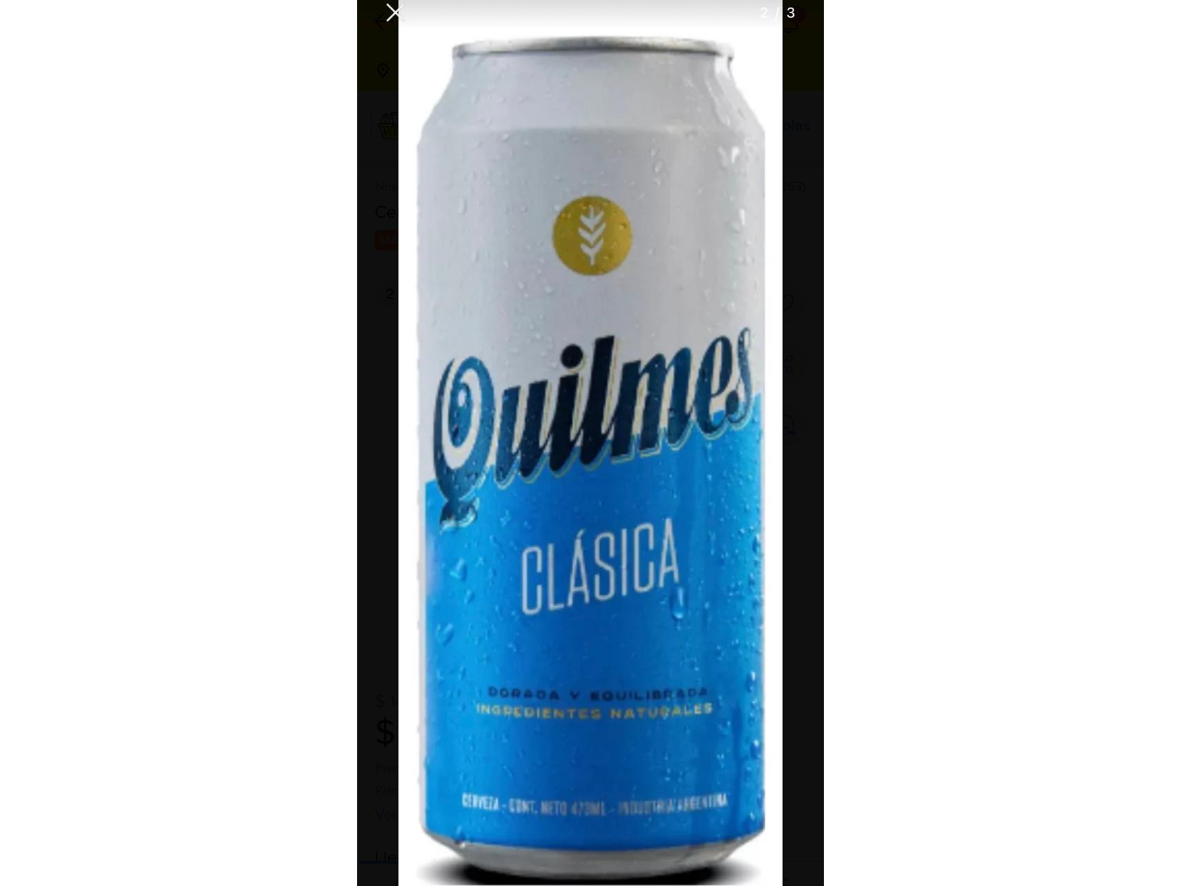 LATA CERVEZA QUILMES 470ML