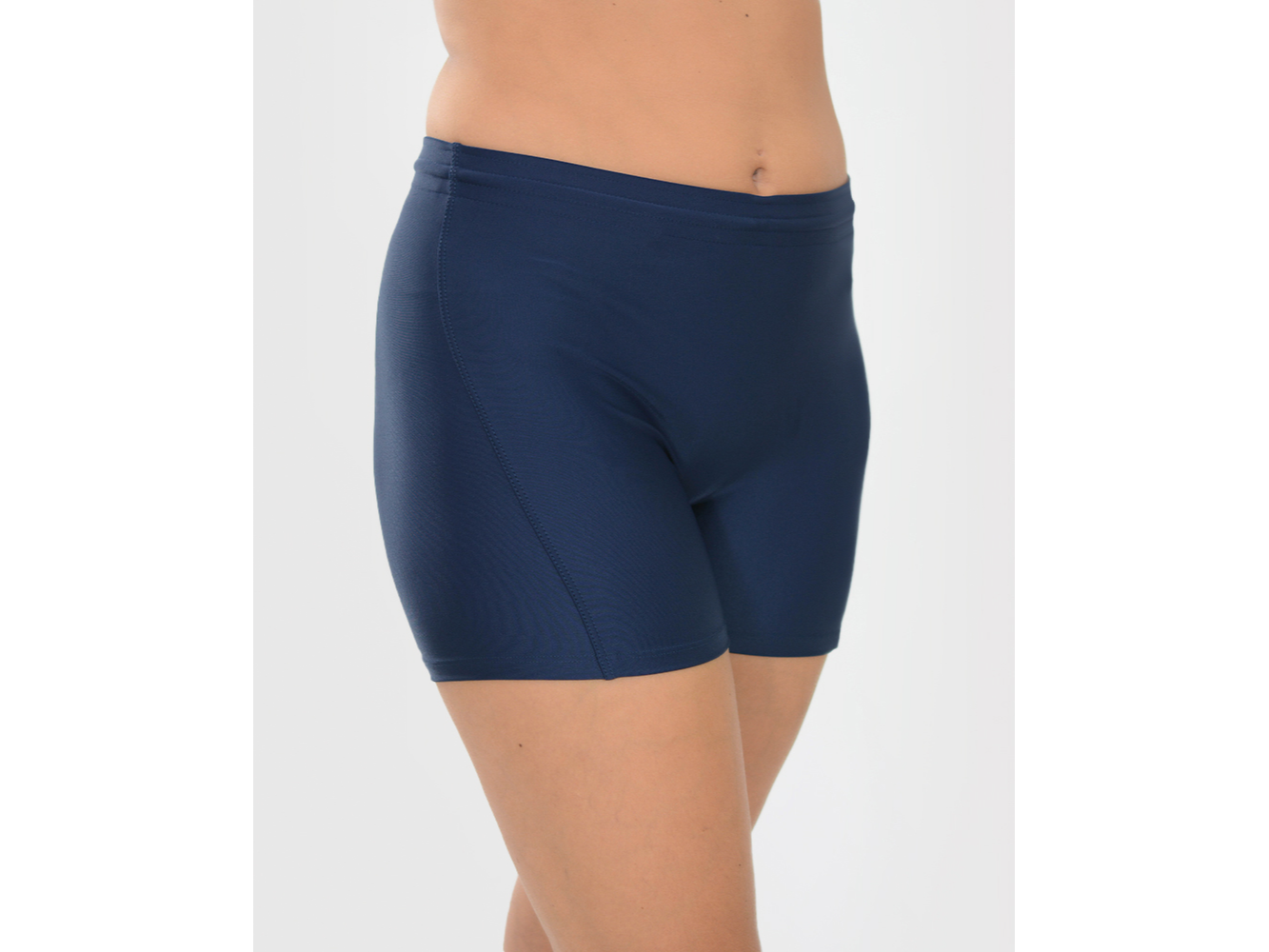 SHORT CORTO SIN TIRO LYCRA AZUL