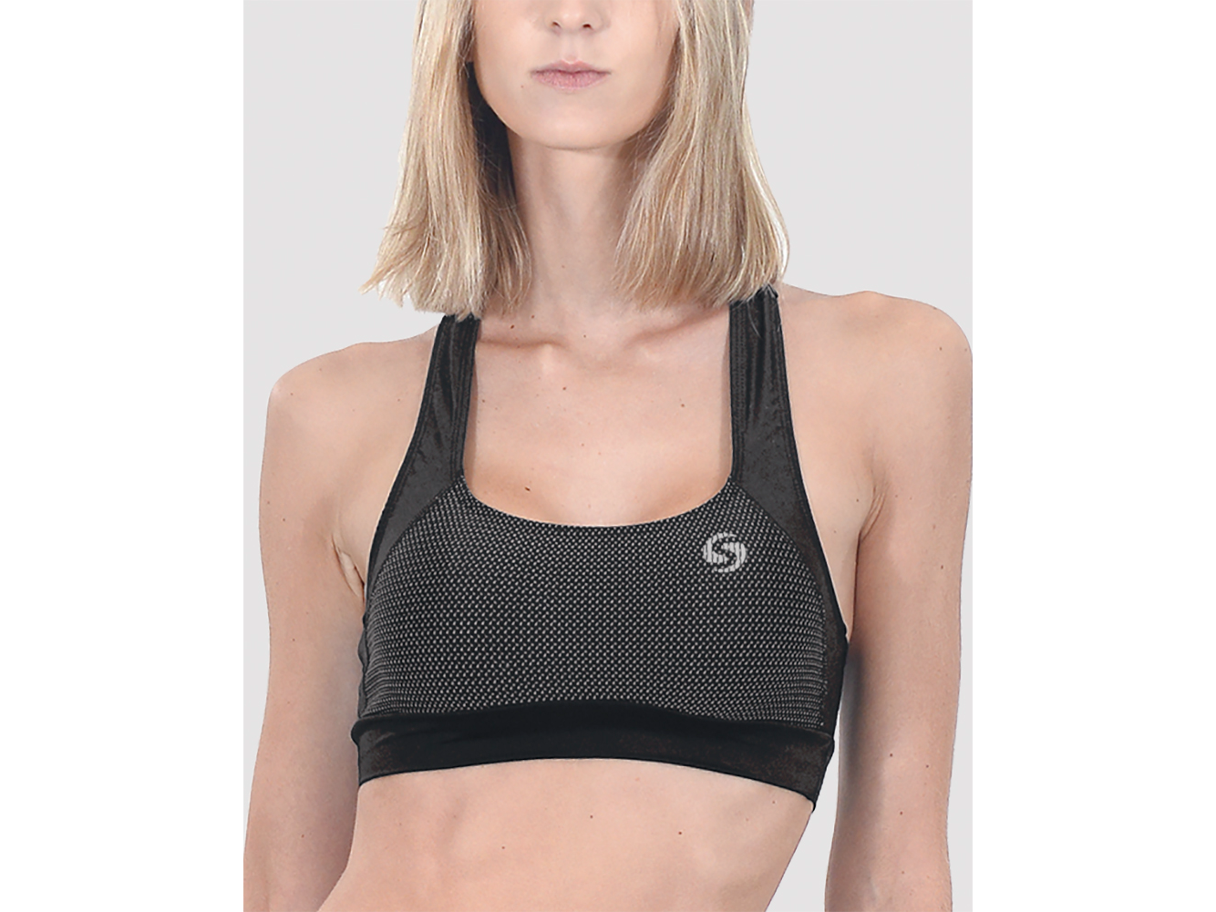 TOP ESPALDA ALTA LYCRA SATINADA