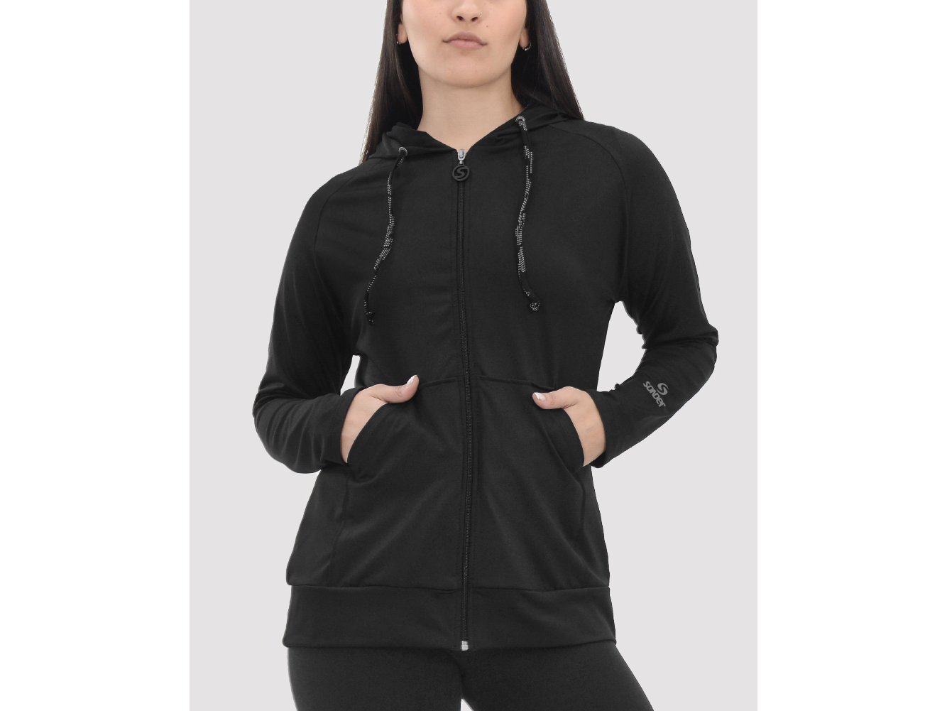 CAMPERA LARGA MICROFIBRA FRIZADA CON FAJA