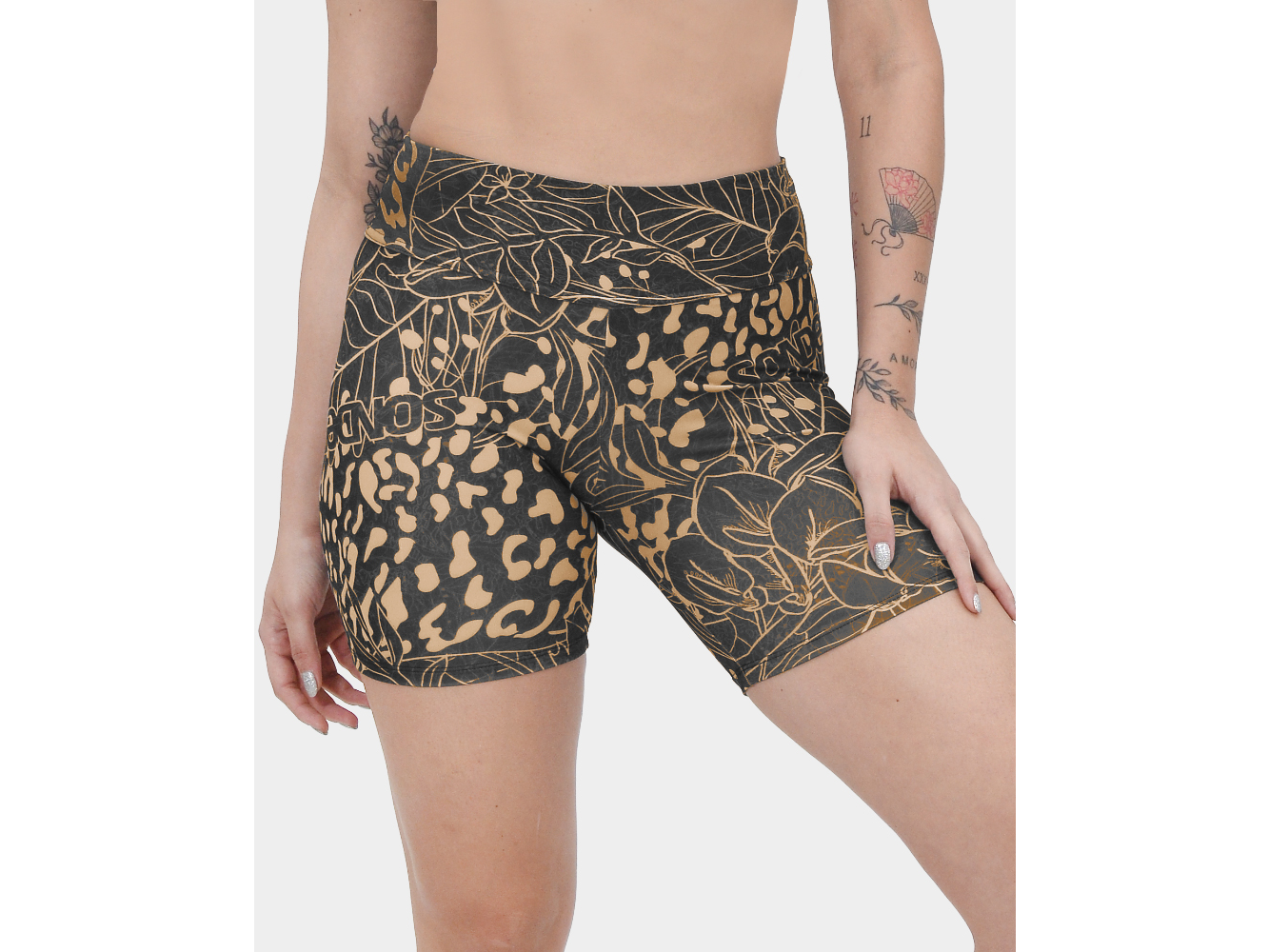 CICLISTA CORTO FAJA LYCRA ESTAMPADA