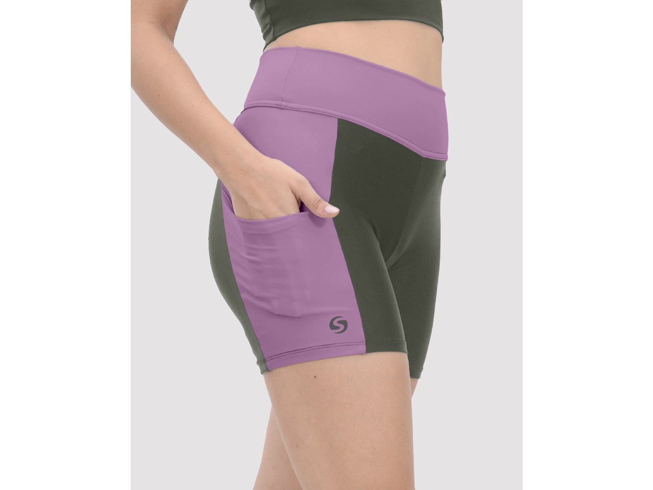 CICLISTA CORTO CON BOLSILLO LYCRA