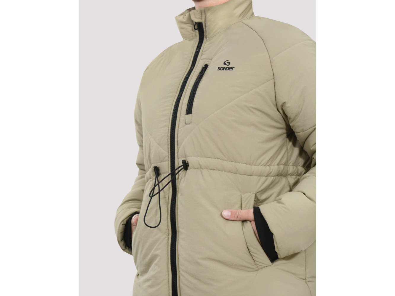 CAMPERA ABRIGO CON CUELLO ALTO