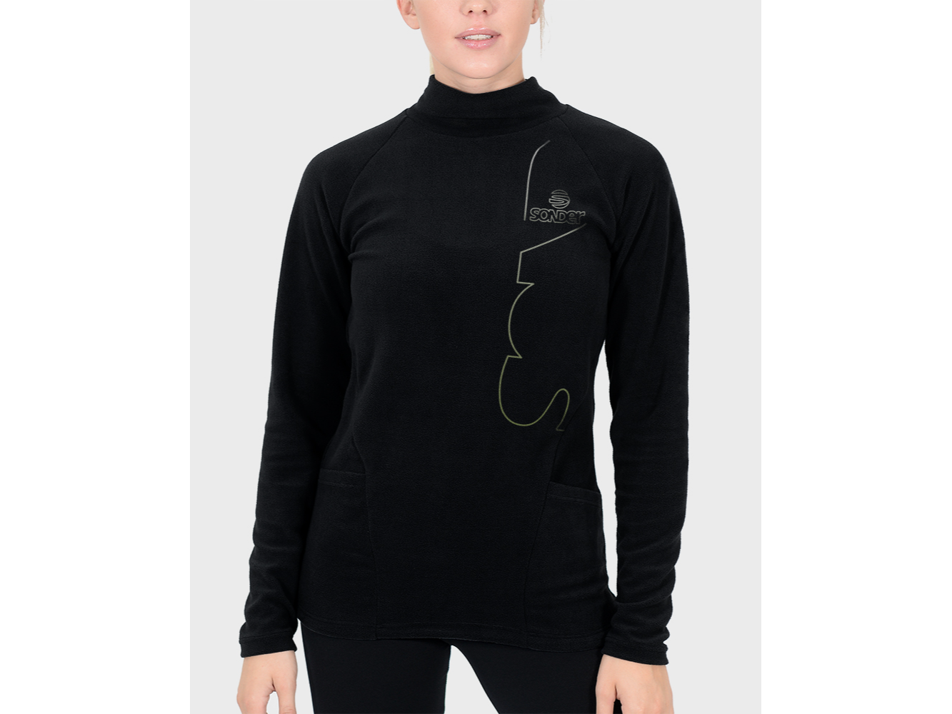 BUZO MICROPOLAR ENTALLADO MEDIA POLERA