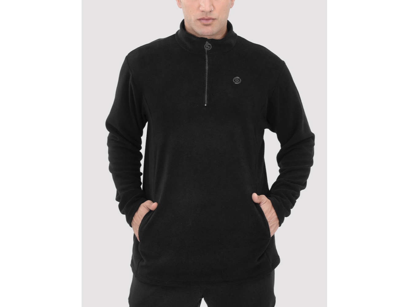 BUZO MICROPOLAR CON CIERRE CUELLO ALTO