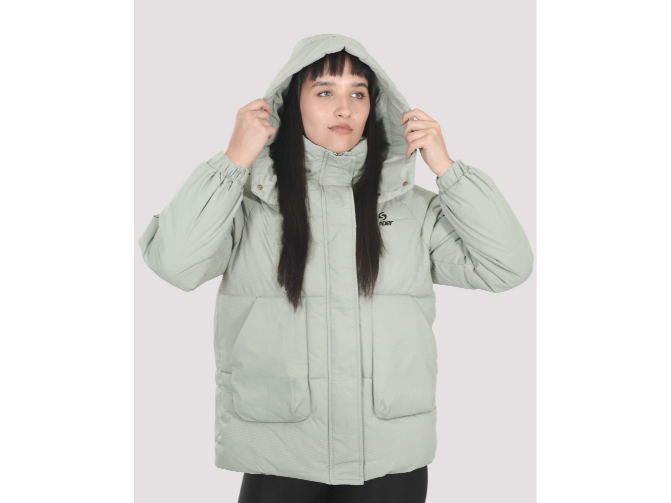 CAMPERA LARGA CON CAPUCHA ABRIGO