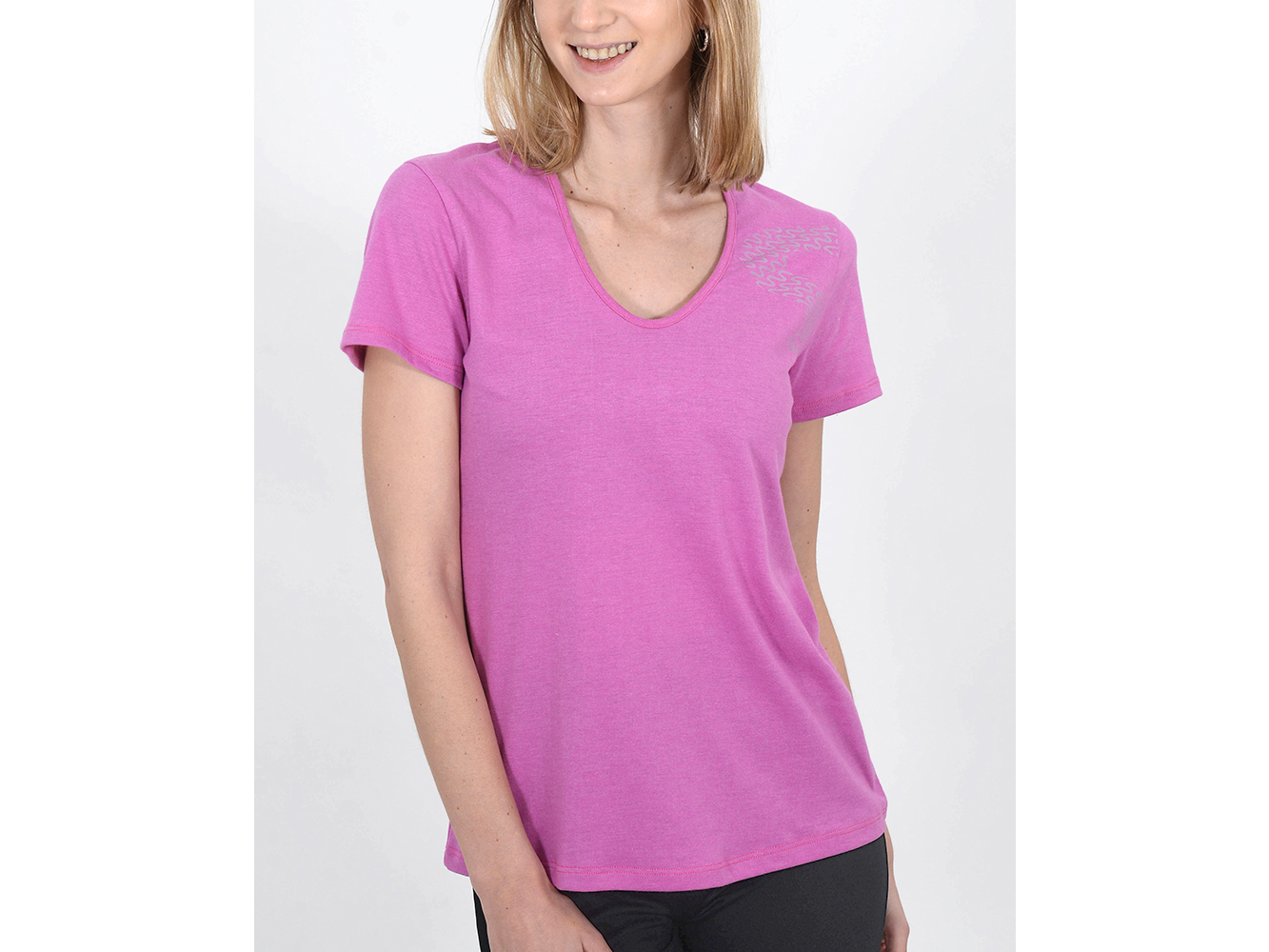 REMERA DAMA CUELLO U JERSEY