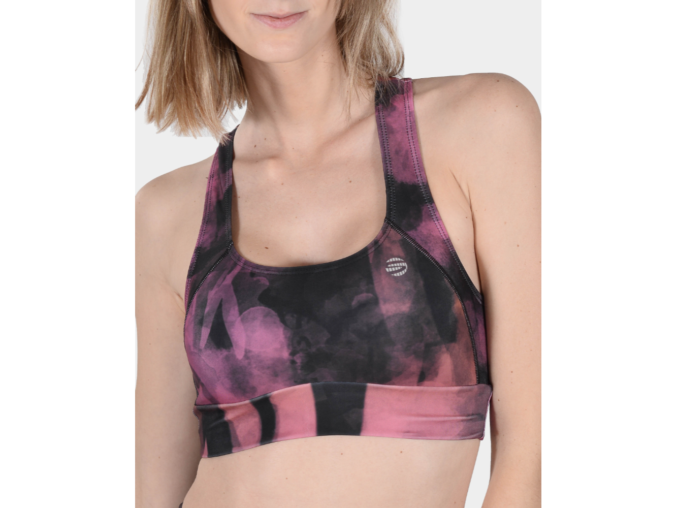 TOP ESPALDA ALTA LYCRA ESTAMPADA
