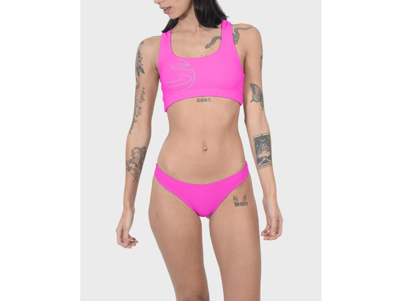 BIKINI MALLA LYCRA ROSA CHICLE
