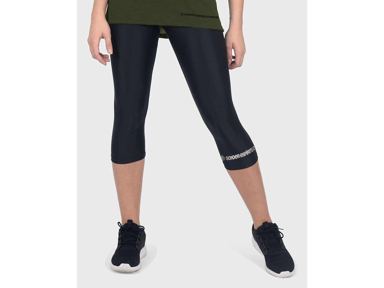 PESCADORA LYCRA FAJA NEGRA ESTAMPADA