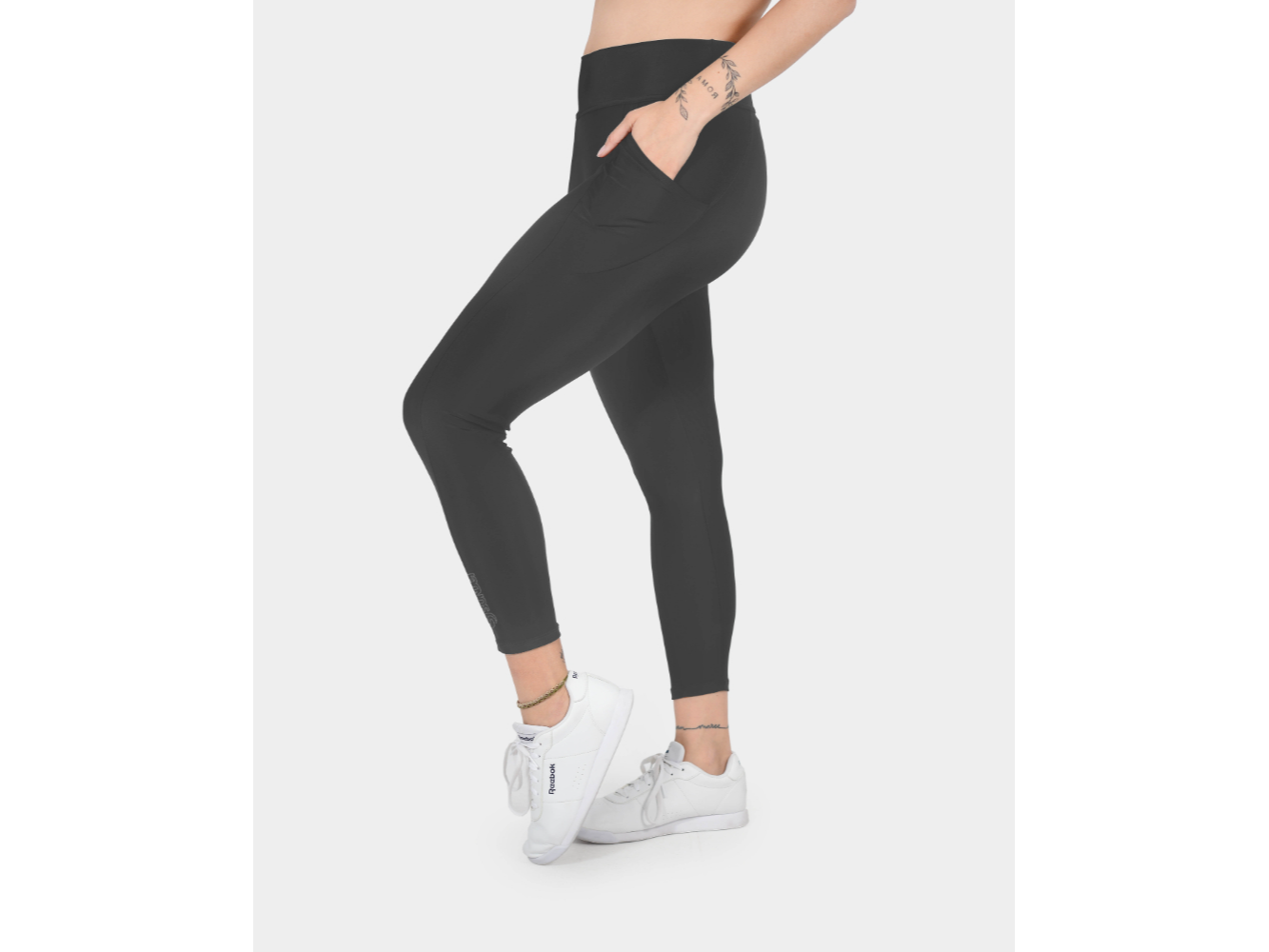 CALZA SUPPLEX FAJA CON BOLSILLOS NEGRO