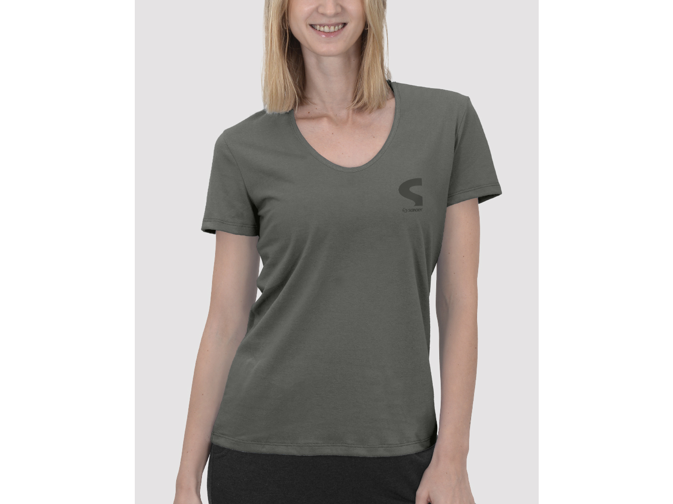 REMERA DAMA CUELLO U JERSEY