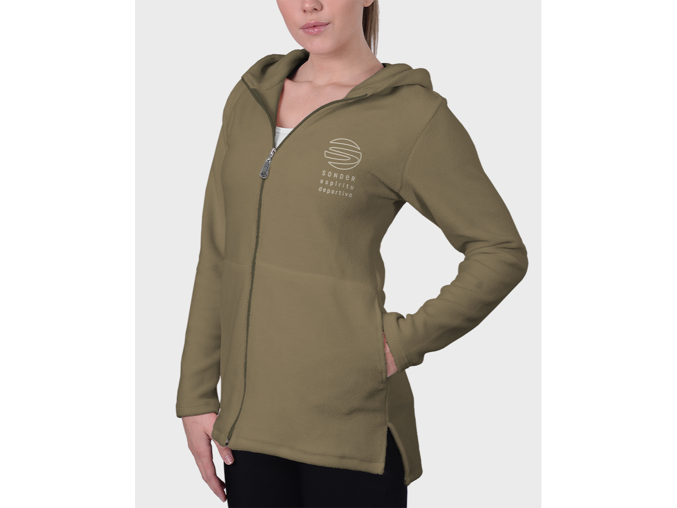 CAMPERA LARGA MICROPOLAR