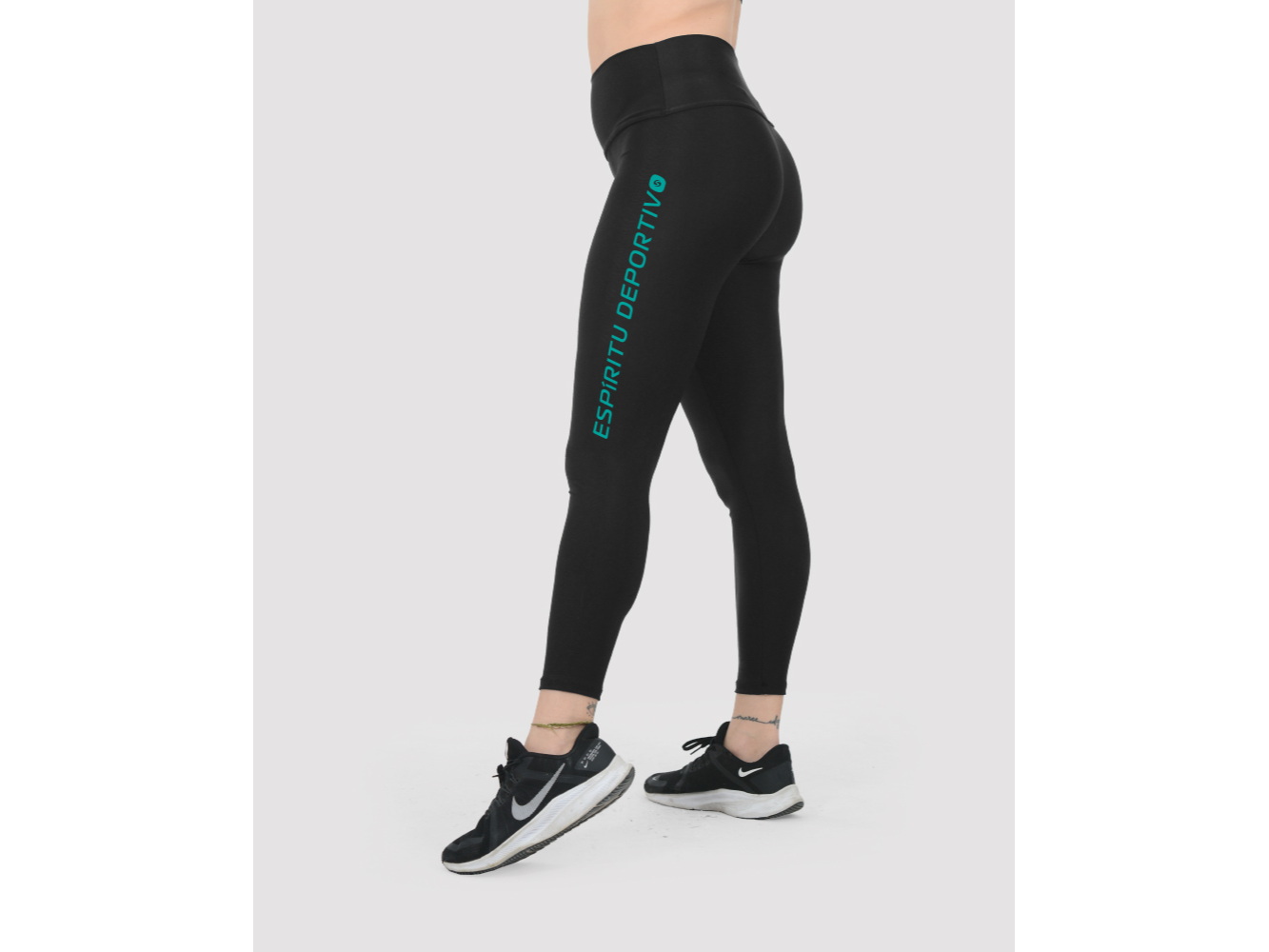 CALZA LYCRA CON CINTURA ALTA