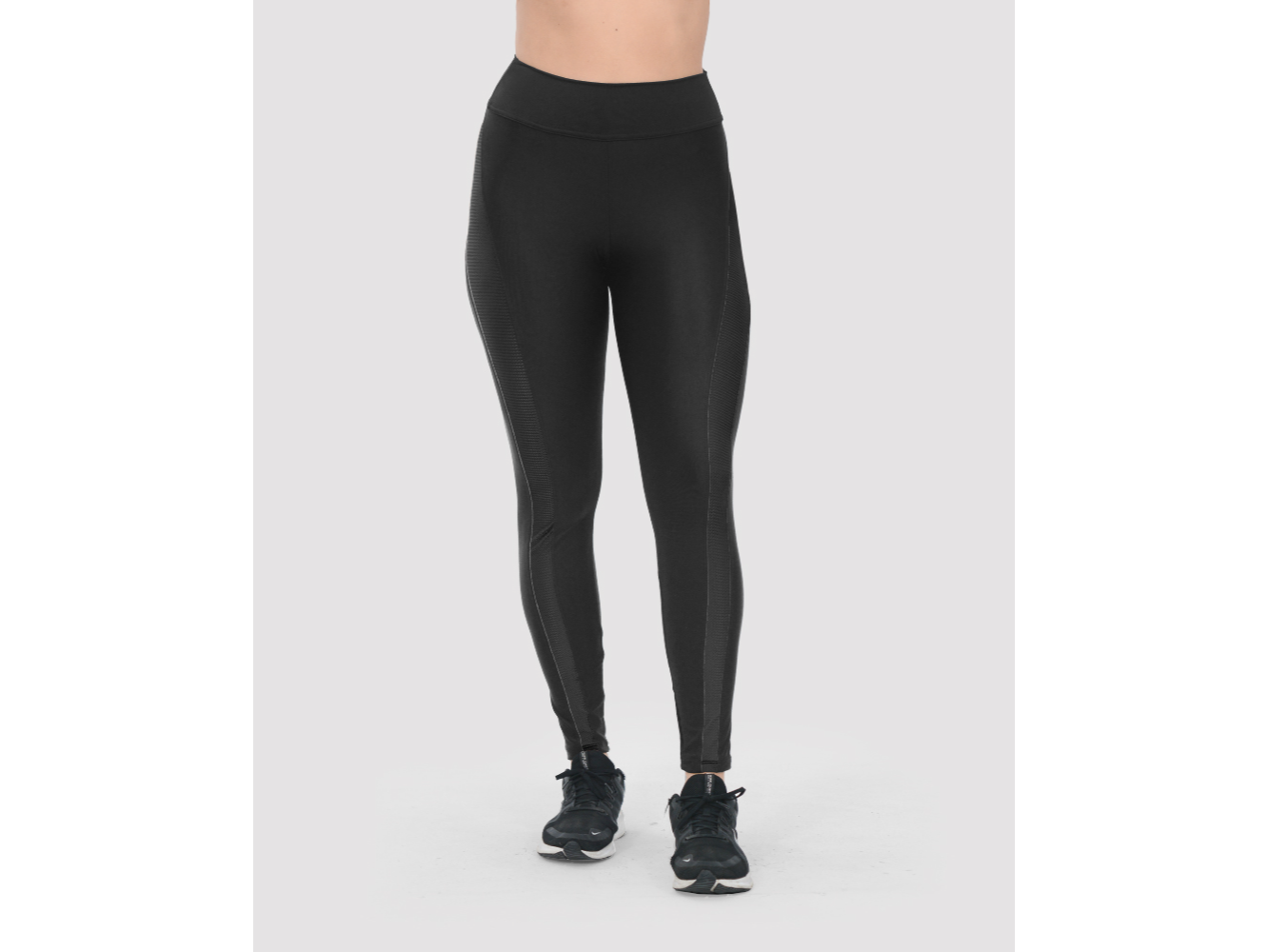 CALZA LYCRA SATINADA COMBINADA
