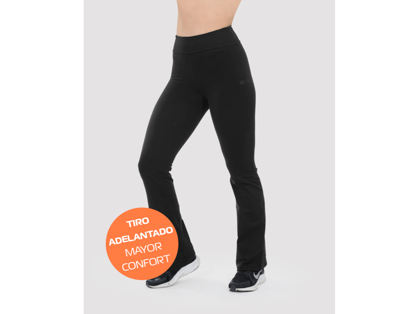 CALZA RECTA LYCRA OPACA NEGRA