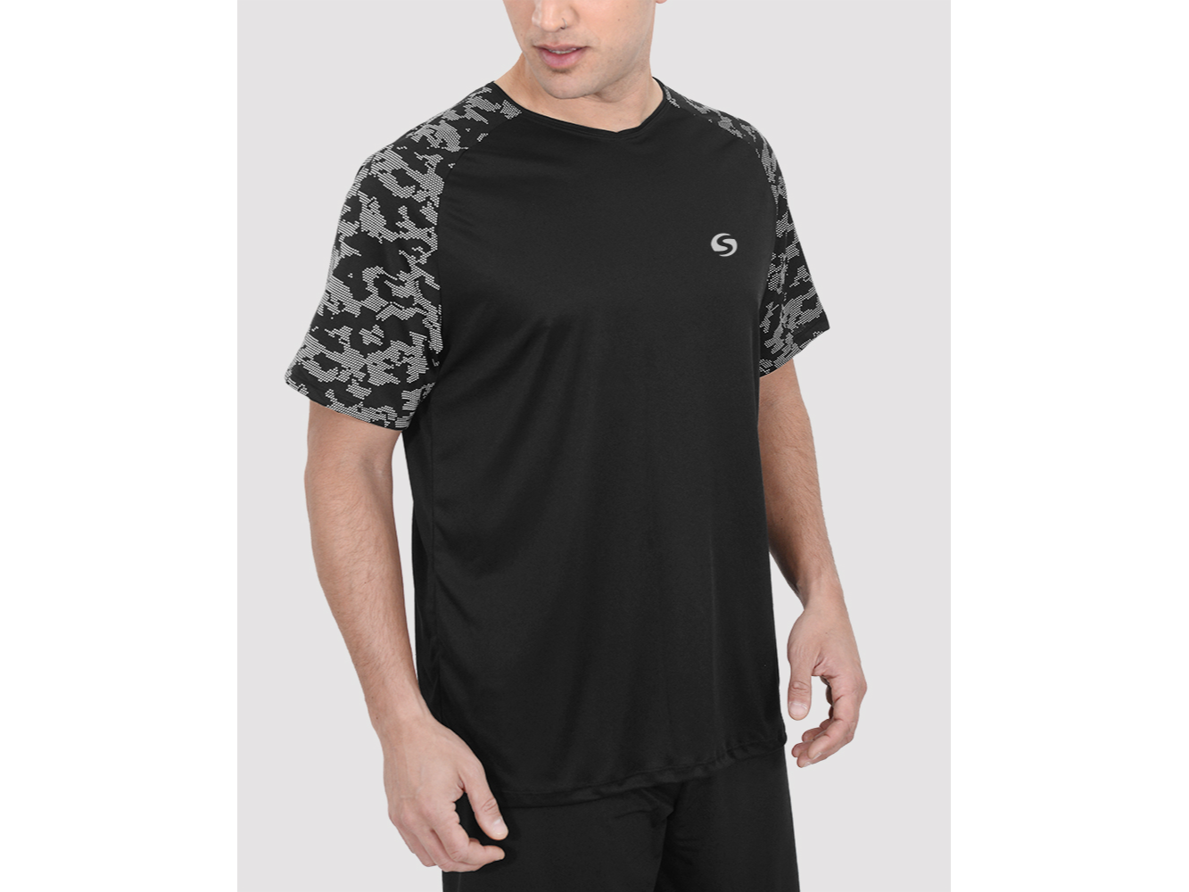 REMERA POLIESTER COMBINADO REFLEX