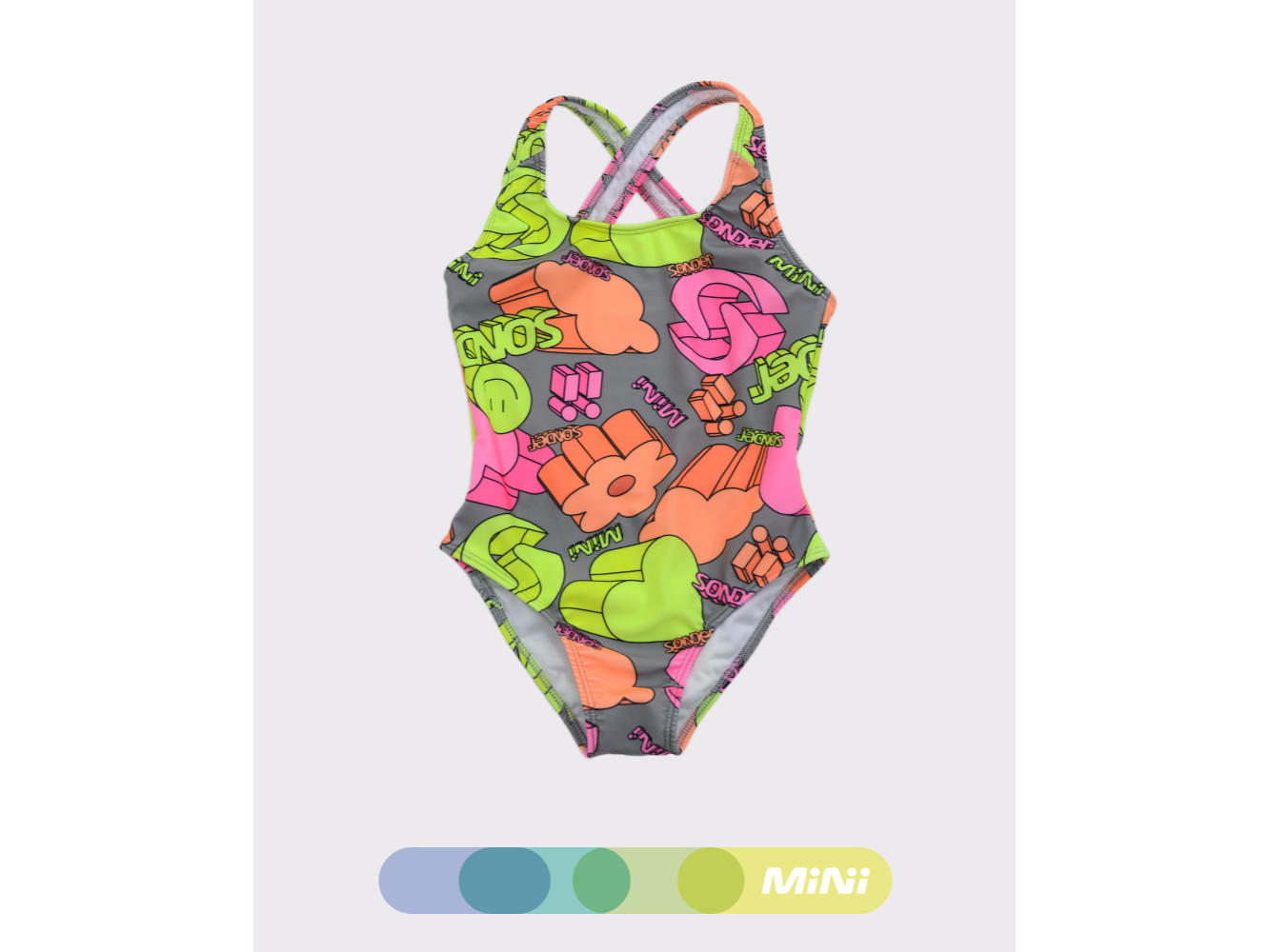 MALLA NATACION ABIERTA NIÑA LYCRA ESTAMPADA