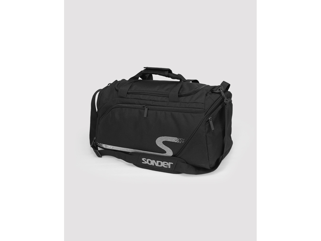 BOLSO DEPORTIVO CON ESTAMPA BLANCA